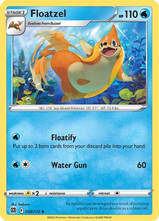 Floatzel 039  - Uncommon