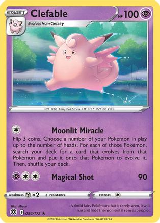 Clefable 054  - Rare