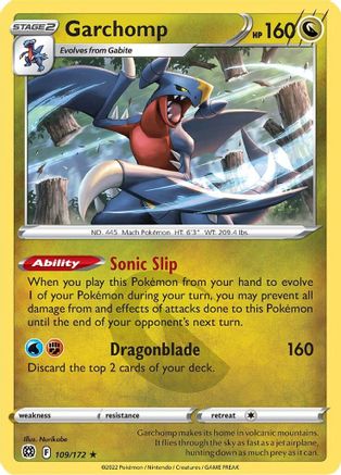 Garchomp 109  - Holofoil - Holo Rare