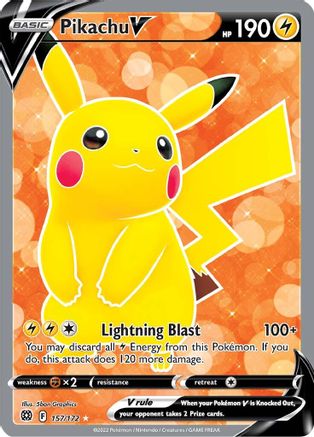 Pikachu V (Full Art) 157  - Holofoil - Ultra Rare