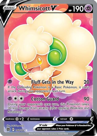 Whimsicott V (Full Art) 160  - Holofoil - Ultra Rare