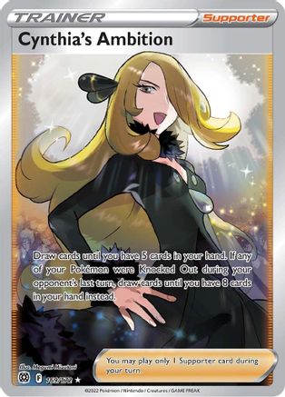 Cynthia's Ambition (Full Art) 169  - Holofoil - Ultra Rare
