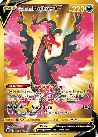 Galarian Moltres V (Secret) 183  - Holofoil - Secret Rare