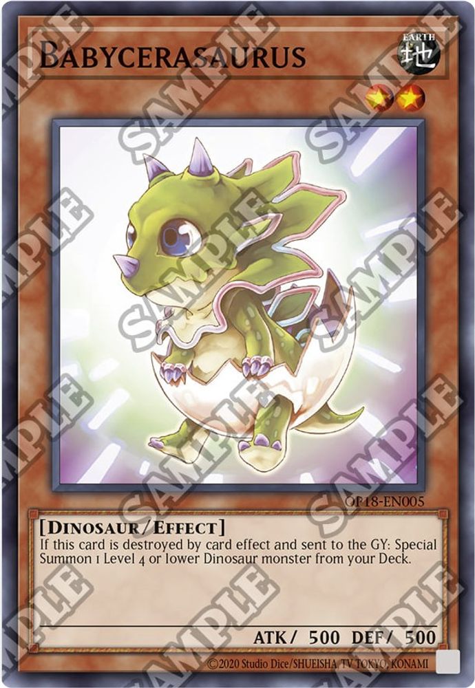 Bébécérasaure [OP18-EN005] Super Rare 