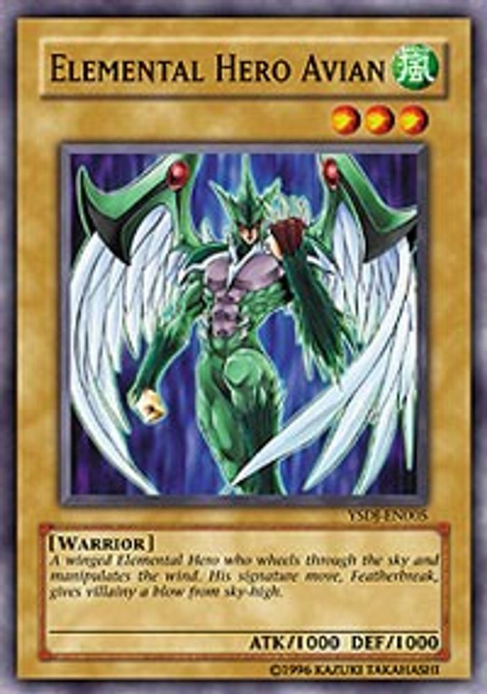Elemental HERO Avian (YSDJ-EN005) - Common