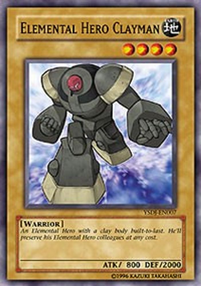 Elemental HERO Clayman (YSDJ-EN007) - Common
