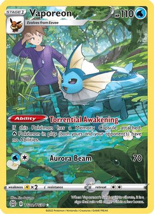 Vaporeon TG02  - Holofoil - Ultra Rare