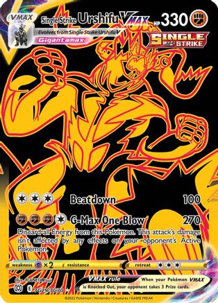 Urshifu VMAX à frappe unique (TG29/TG30) [Épée et bouclier : étoiles brillantes] 