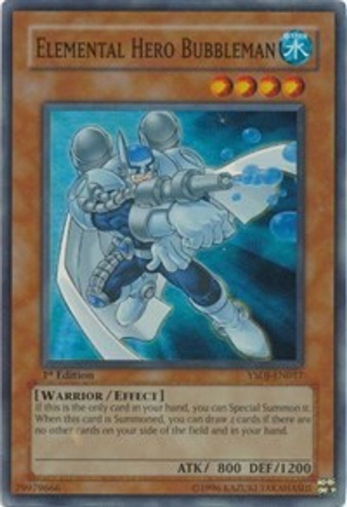 Elemental HERO Bubbleman (YSDJ-EN017) - Super Rare