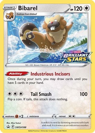 Bibarel SWSH188  - Holofoil - Promo