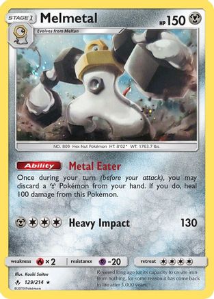 Melmetal - 129/214 (Cosmos Holo)/214  - Holofoil - Promo