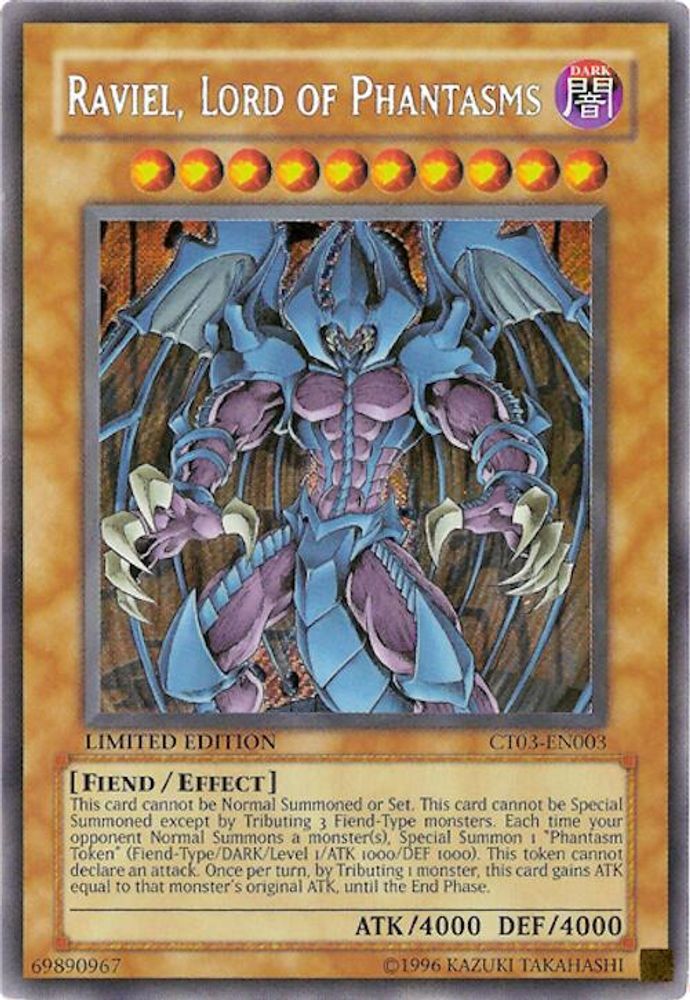 Raviel, Lord of Phantasms (CT03-EN003) - Secret Rare
