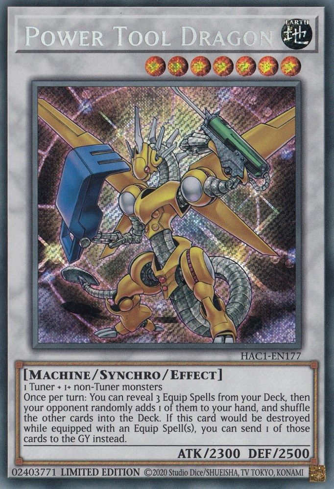 Power Tool Dragon (HAC1-EN177) - Secret Rare