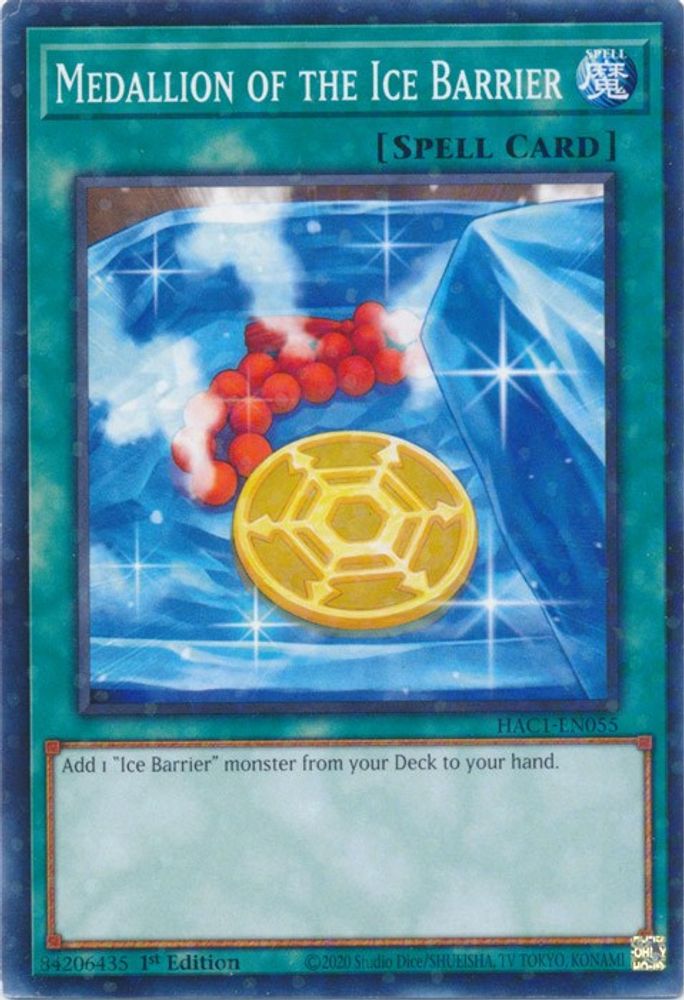 Medallion of the Ice Barrier (Duel Terminal) (HAC1-EN055) - Duel Terminal Technology Common