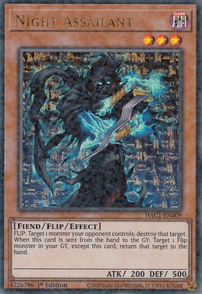 Night Assailant (Duel Terminal) (HAC1-EN009) - Duel Terminal Technology Ultra Rare