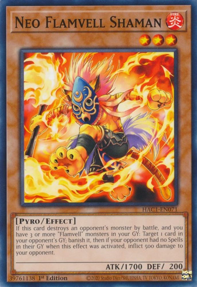 Neo Flamvell Shaman (HAC1-EN071) - Common