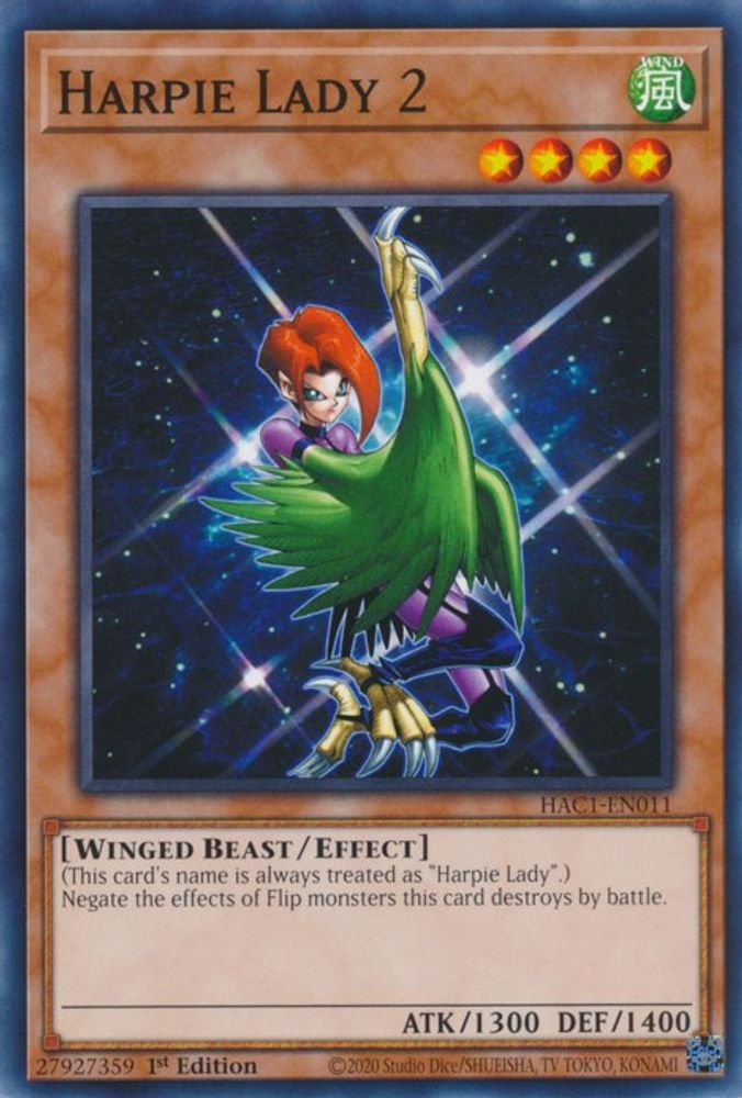 Harpie Lady 2 [HAC1-EN011] Commune 