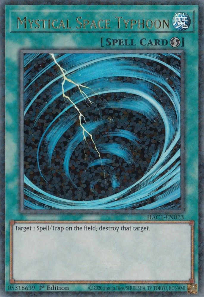 Mystical Space Typhoon (Duel Terminal) (HAC1-EN023) - Duel Terminal Technology Ultra Rare