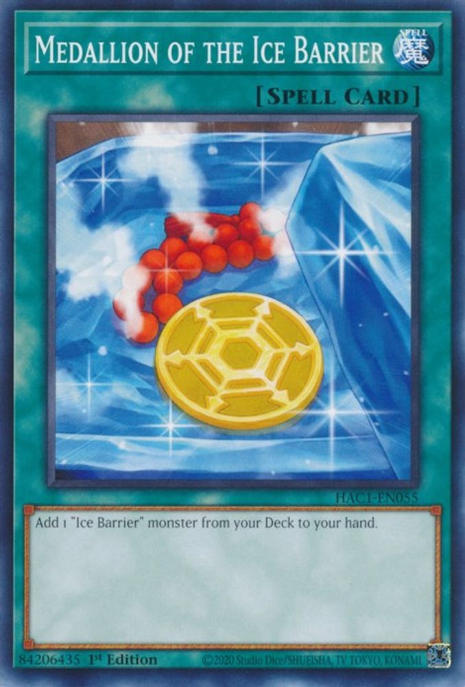 Medallion of the Ice Barrier (HAC1-EN055) - Common