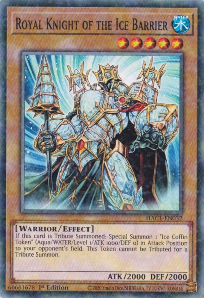 Royal Knight of the Ice Barrier (Duel Terminal) (HAC1-EN032) - Duel Terminal Technology Common
