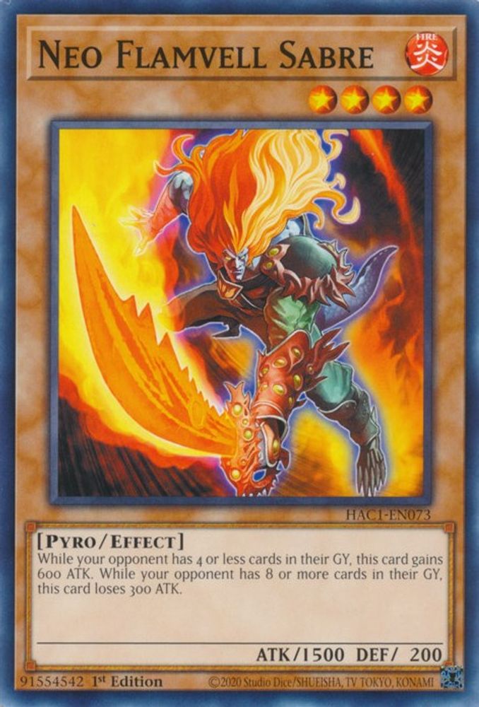 Neo Flamvell Sabre (HAC1-EN073) - Common
