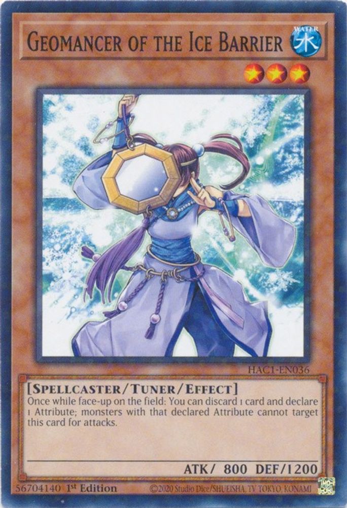 Géomancien de la barrière de glace (Duel Terminal) [HAC1-EN036] Parallèle Rare 