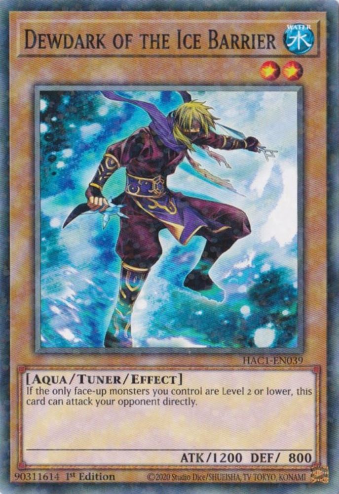 Dewdark of the Ice Barrier (Duel Terminal) (HAC1-EN039) - Duel Terminal Technology Common