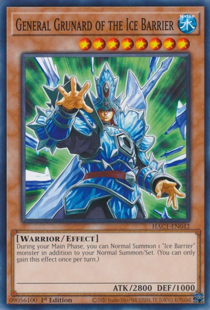General Grunard of the Ice Barrier (HAC1-EN042) - Common