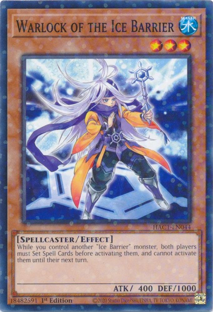 Démoniste de la barrière de glace (Duel Terminal) [HAC1-EN044] Parallèle Rare 