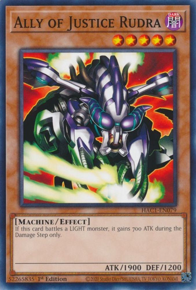 Ally of Justice Rudra (HAC1-EN079) - Common