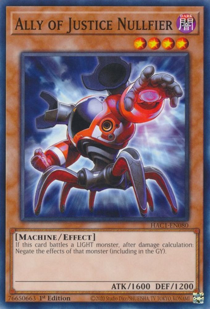 Ally of Justice Nullfier (HAC1-EN080) - Common