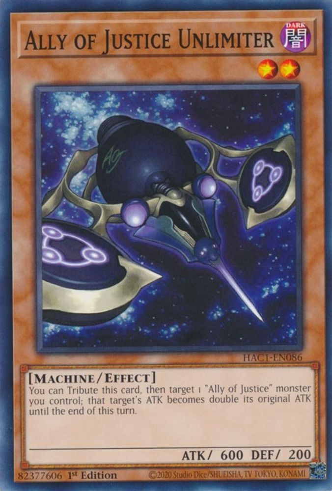 Allié de la justice Unlimiter [HAC1-EN086] Commun 