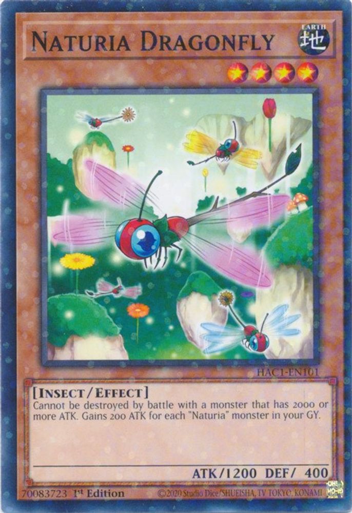 Naturia Dragonfly (Duel Terminal) (HAC1-EN101) - Duel Terminal Technology Common