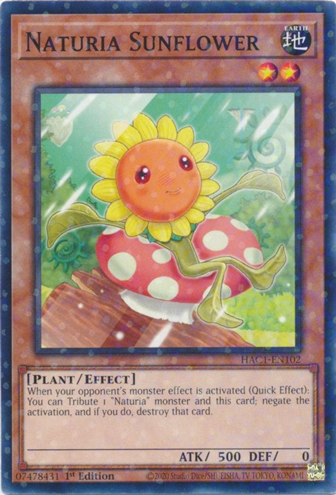 Naturia Sunflower (Duel Terminal) (HAC1-EN102) - Duel Terminal Technology Common