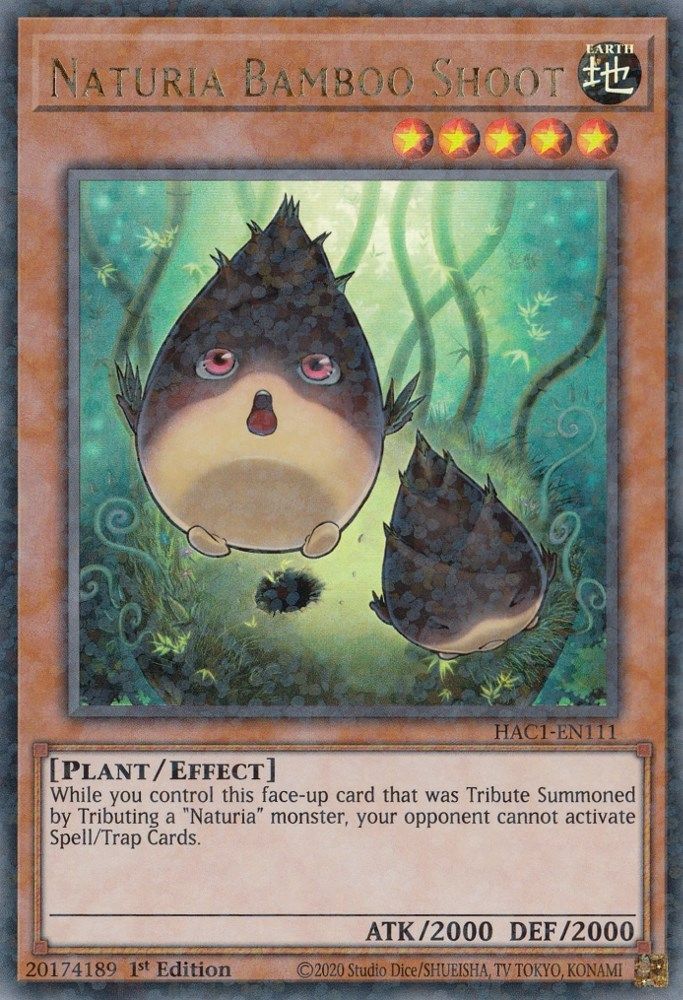 Naturia Bamboo Shoot (Duel Terminal) (HAC1-EN111) - Duel Terminal Technology Ultra Rare