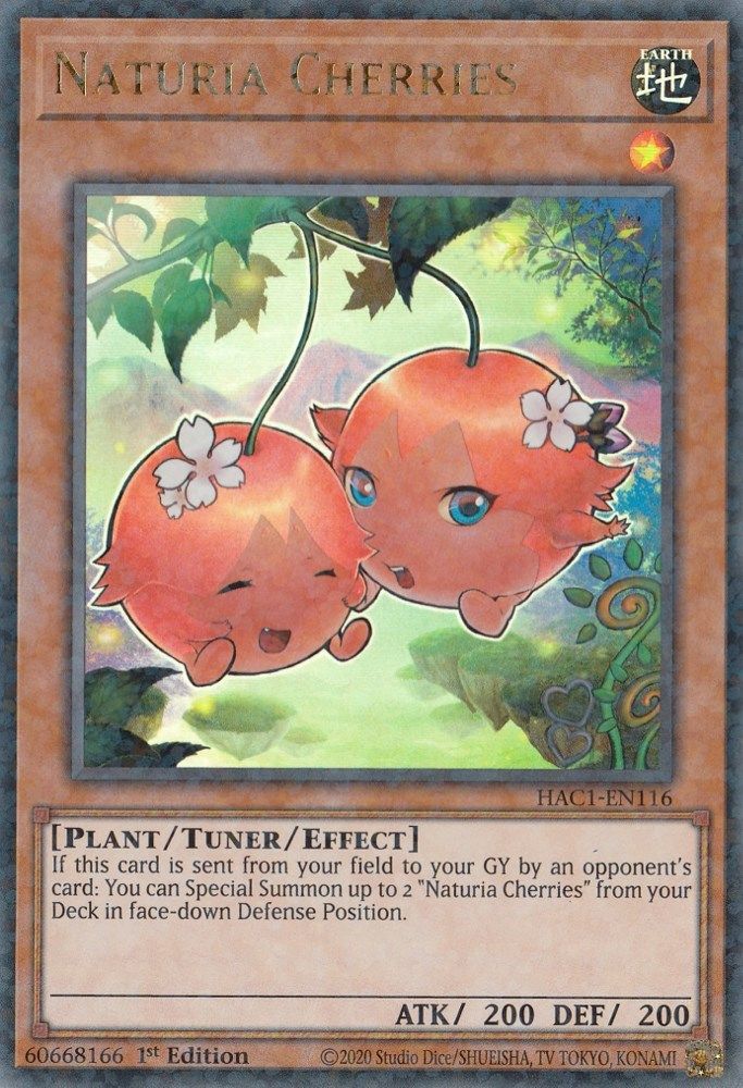 Cerises Naturia (Duel Terminal) [HAC1-EN116] Parallèle Rare 