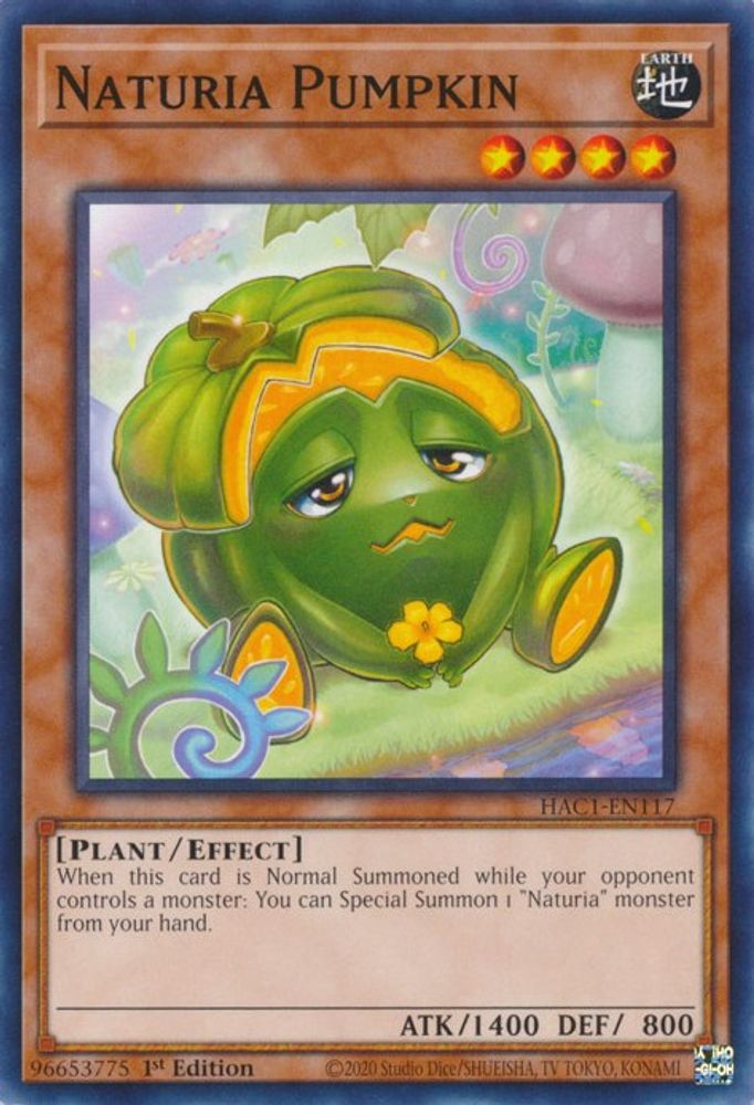 Naturia Pumpkin (HAC1-EN117) - Common