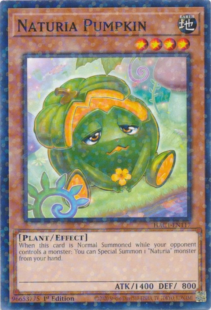 Citrouille Naturia (Duel Terminal) [HAC1-EN117] Parallèle Rare 