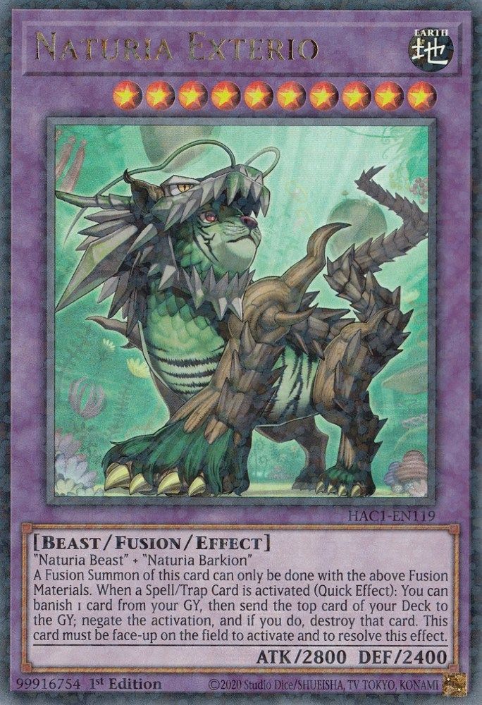 Naturia Exterio (Duel Terminal) (HAC1-EN119) - Duel Terminal Technology Ultra Rare