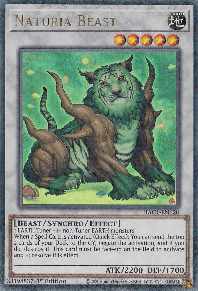 Naturia Beast (Duel Terminal) (HAC1-EN120) - Duel Terminal Technology Ultra Rare