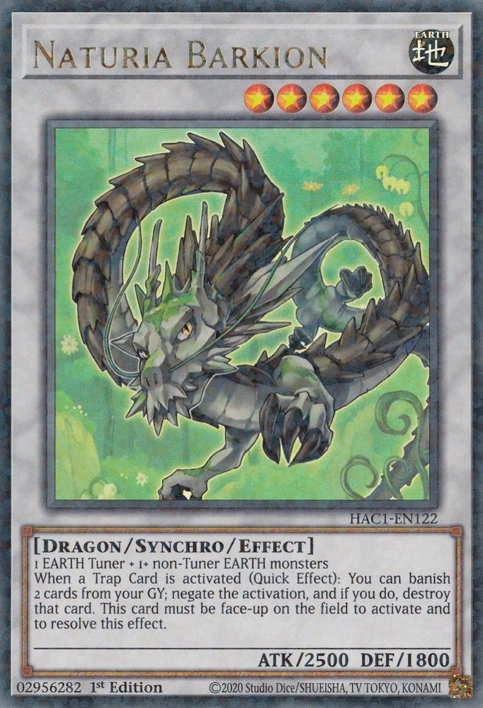 Naturia Barkion (Duel Terminal) [HAC1-EN122] Parallèle Rare 