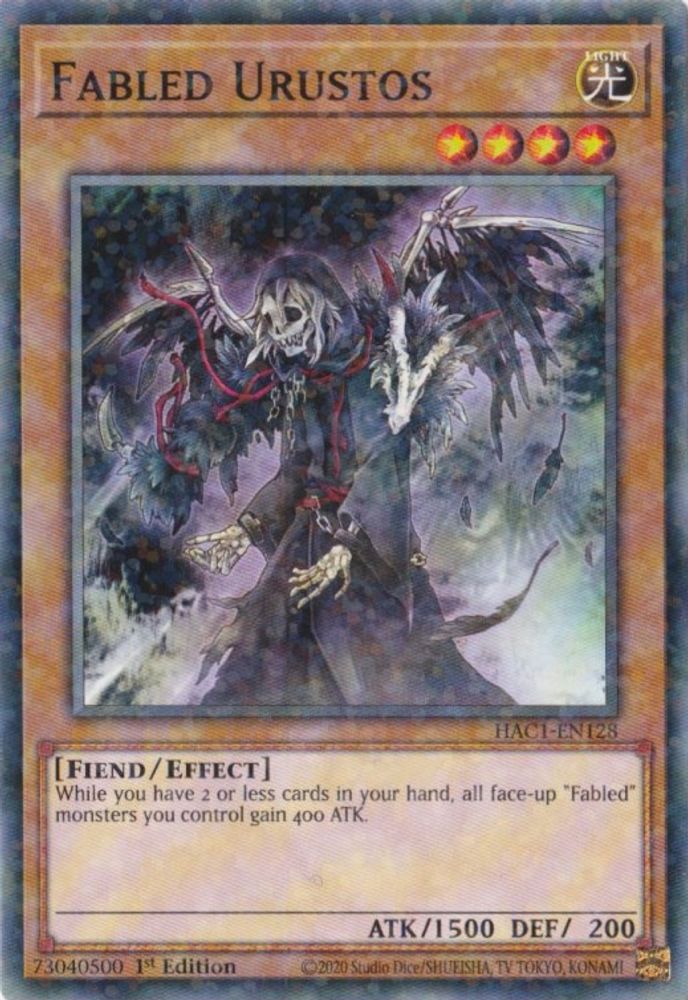 Urustos légendaire (Duel Terminal) [HAC1-EN128] Parallèle Rare 