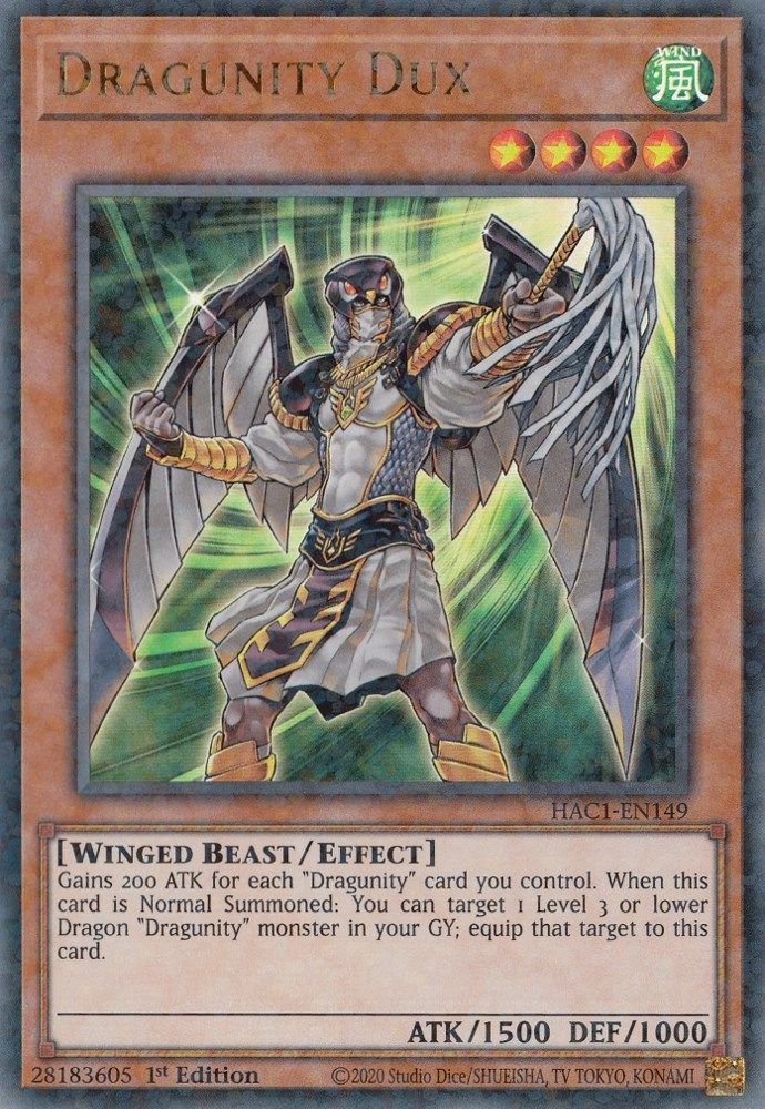 Dragunity Dux (Duel Terminal) (HAC1-EN149) - Duel Terminal Technology Ultra Rare