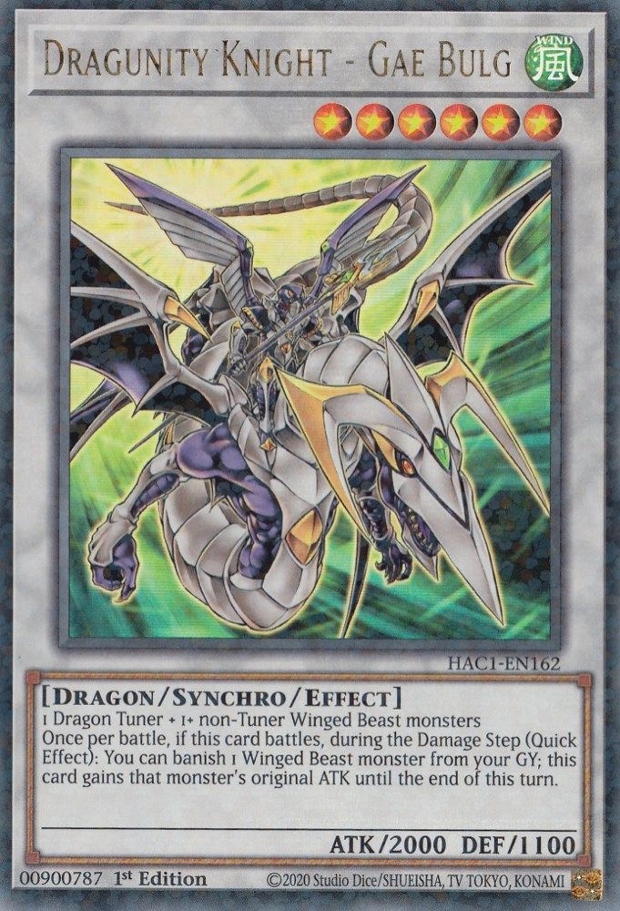 Dragunity Knight - Gae Bulg (Duel Terminal) (HAC1-EN162) - Duel Terminal Technology Ultra Rare