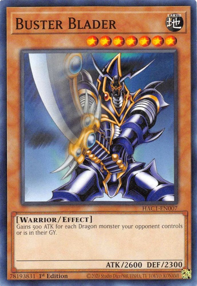 Buster Blader (HAC1-EN007) - Common