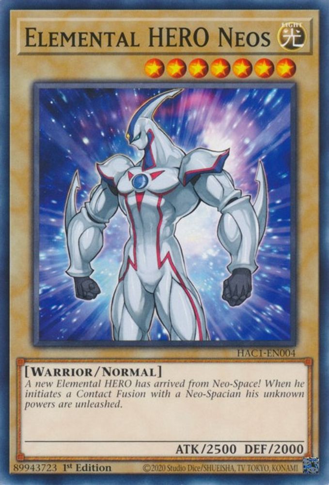 Elemental HERO Neos (HAC1-EN004) - Common