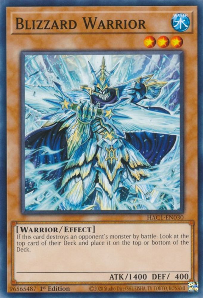 Blizzard Warrior (HAC1-EN030) - Common