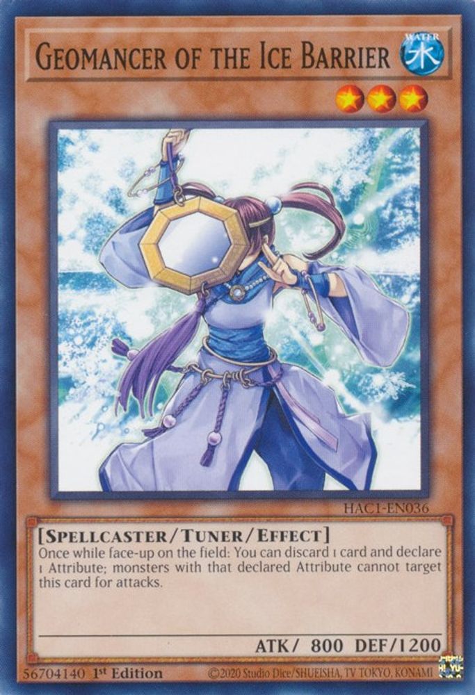 Geomancer of the Ice Barrier (HAC1-EN036) - Common
