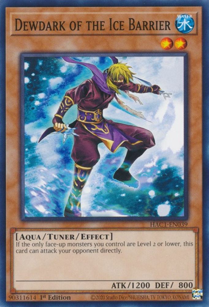 Dewdark of the Ice Barrier (HAC1-EN039) - Common