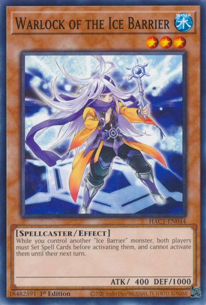 Warlock of the Ice Barrier (HAC1-EN044) - Common